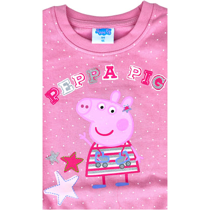 Peppa Pig Sweatshirt für Mädchen mit Glitzer Gr. 92 - 116 cm