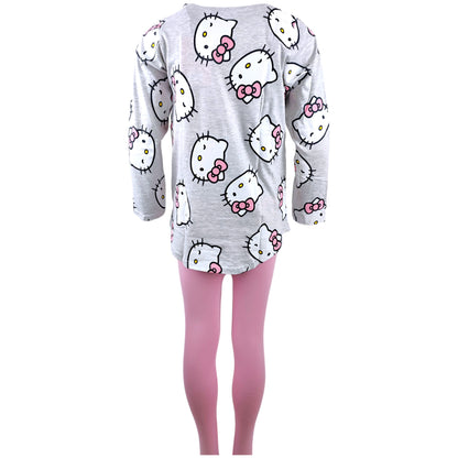 Hello Kitty Schlafanzug für Mädchen Gr. 104 - 134 cm
