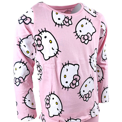 Hello Kitty Schlafanzug für Mädchen Gr. 104 - 134 cm