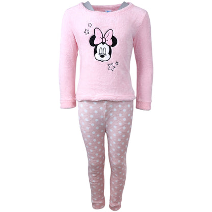 Minnie Mouse Schlafanzug Fleece für Mädchen Gr. 92 - 128 cm