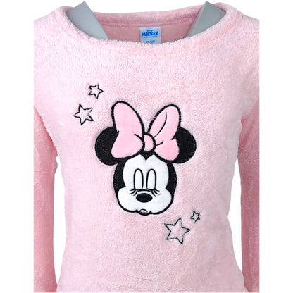 Minnie Mouse Schlafanzug Fleece für Mädchen Gr. 92 - 128 cm
