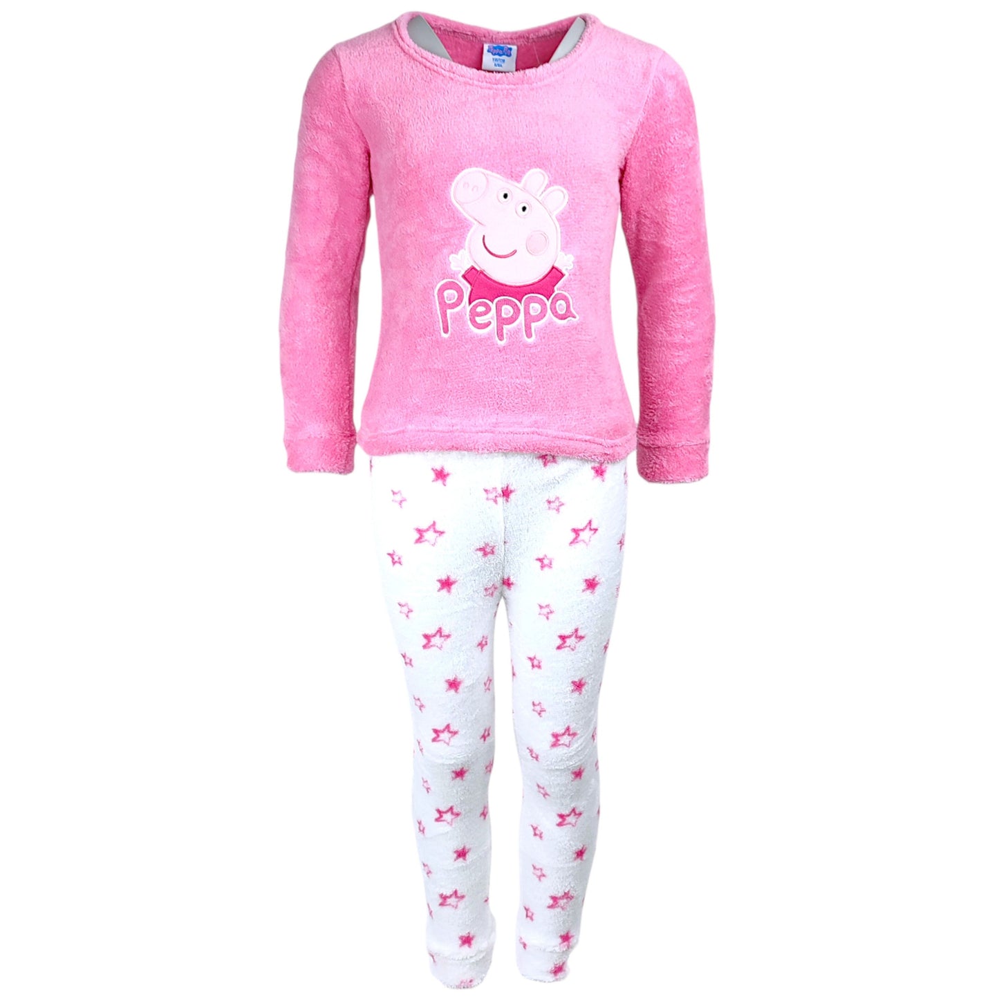 Peppa Pig Schlafanzug Fleece für Mädchen Gr. 92 - 128 cm