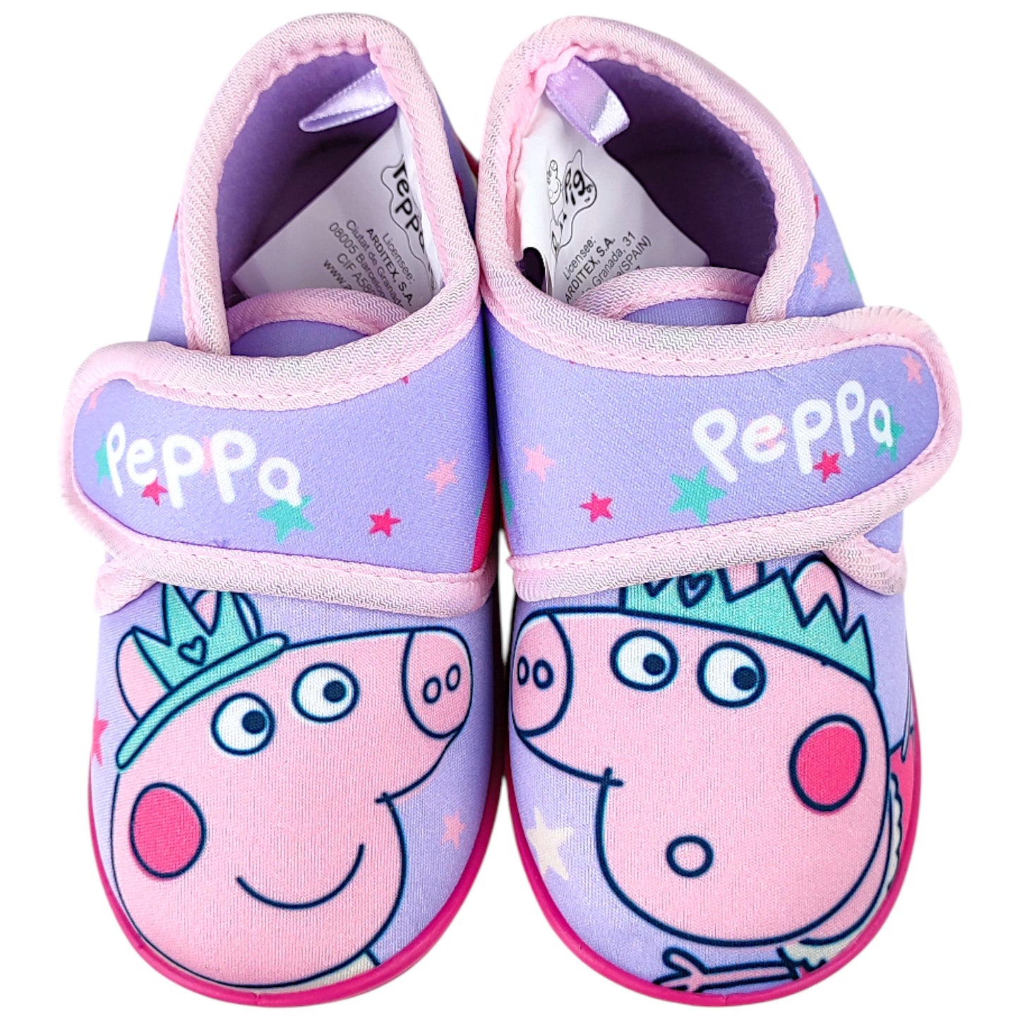 Peppa Pig Hausschuhe mit Klettverschluss Gr. 22-27
