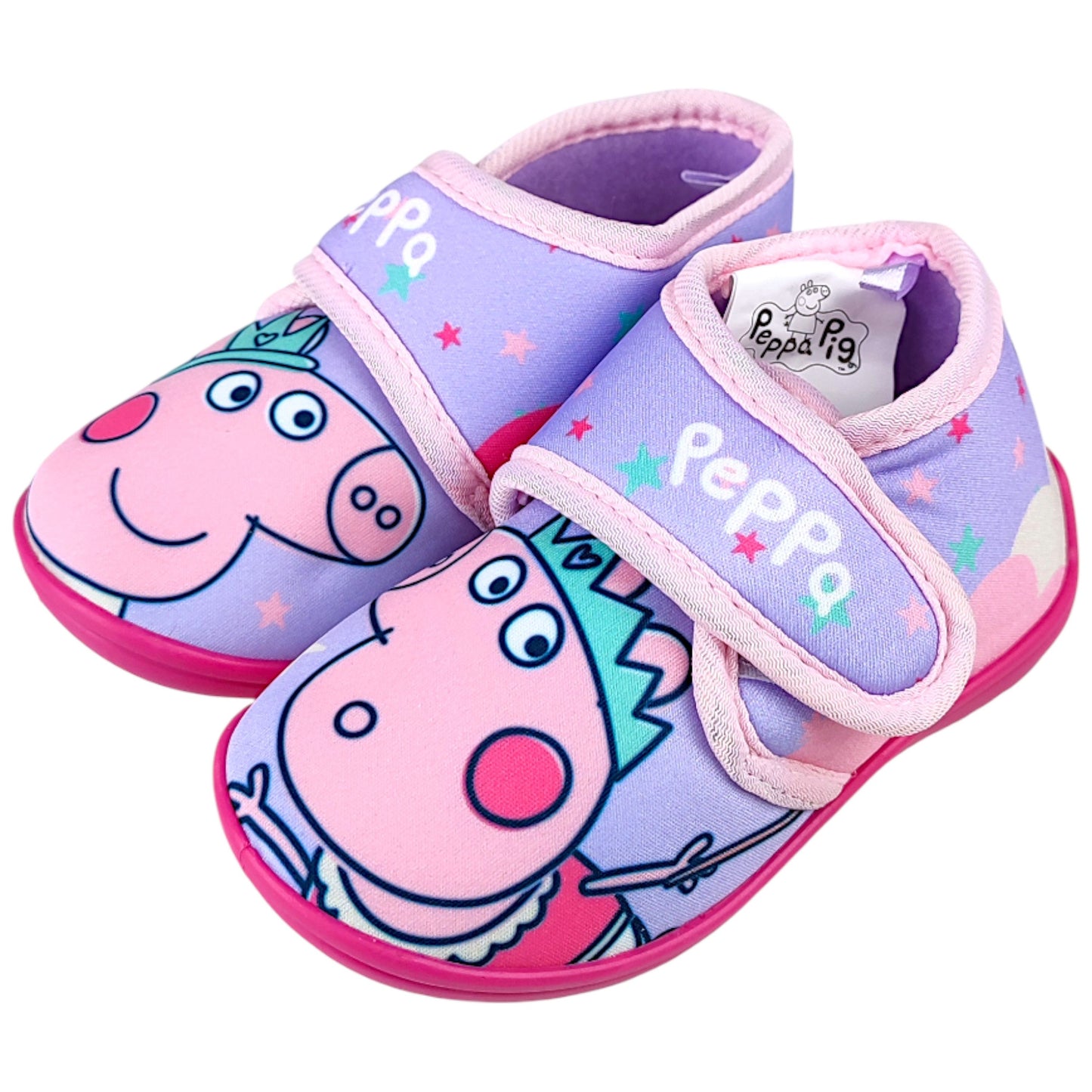 Peppa Pig Hausschuhe mit Klettverschluss Gr. 22-27