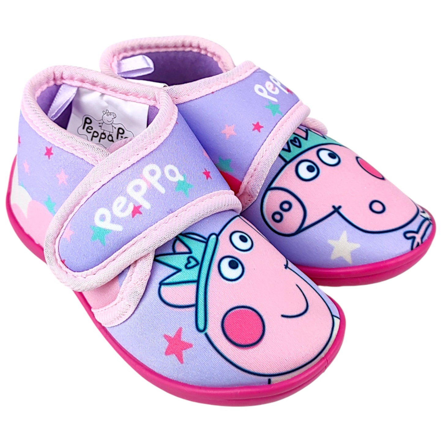 Peppa Pig Hausschuhe mit Klettverschluss Gr. 22-27