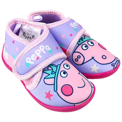 Peppa Pig Hausschuhe mit Klettverschluss Gr. 22-27
