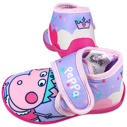 Peppa Pig Hausschuhe mit Klettverschluss Gr. 22-27