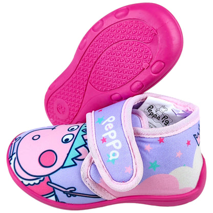 Peppa Pig Hausschuhe mit Klettverschluss Gr. 22-27