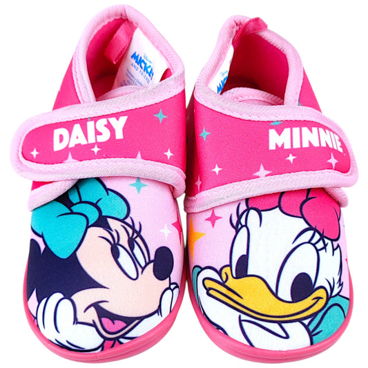 Minnie Mouse & Daisy Duck Hausschuhe mit Klettverschluss Gr. 22-27