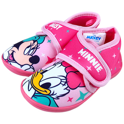 Minnie Mouse & Daisy Duck Hausschuhe mit Klettverschluss Gr. 22-27
