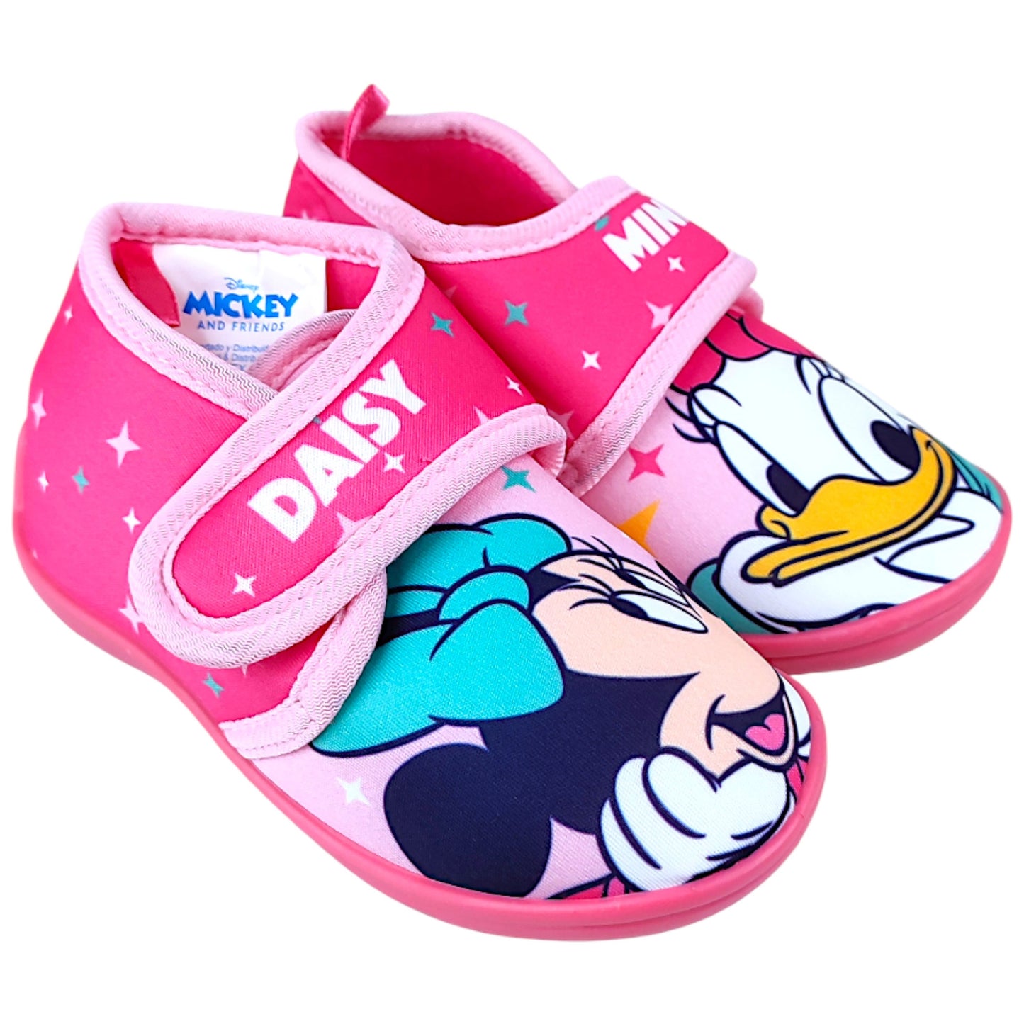 Minnie Mouse & Daisy Duck Hausschuhe mit Klettverschluss Gr. 22-27