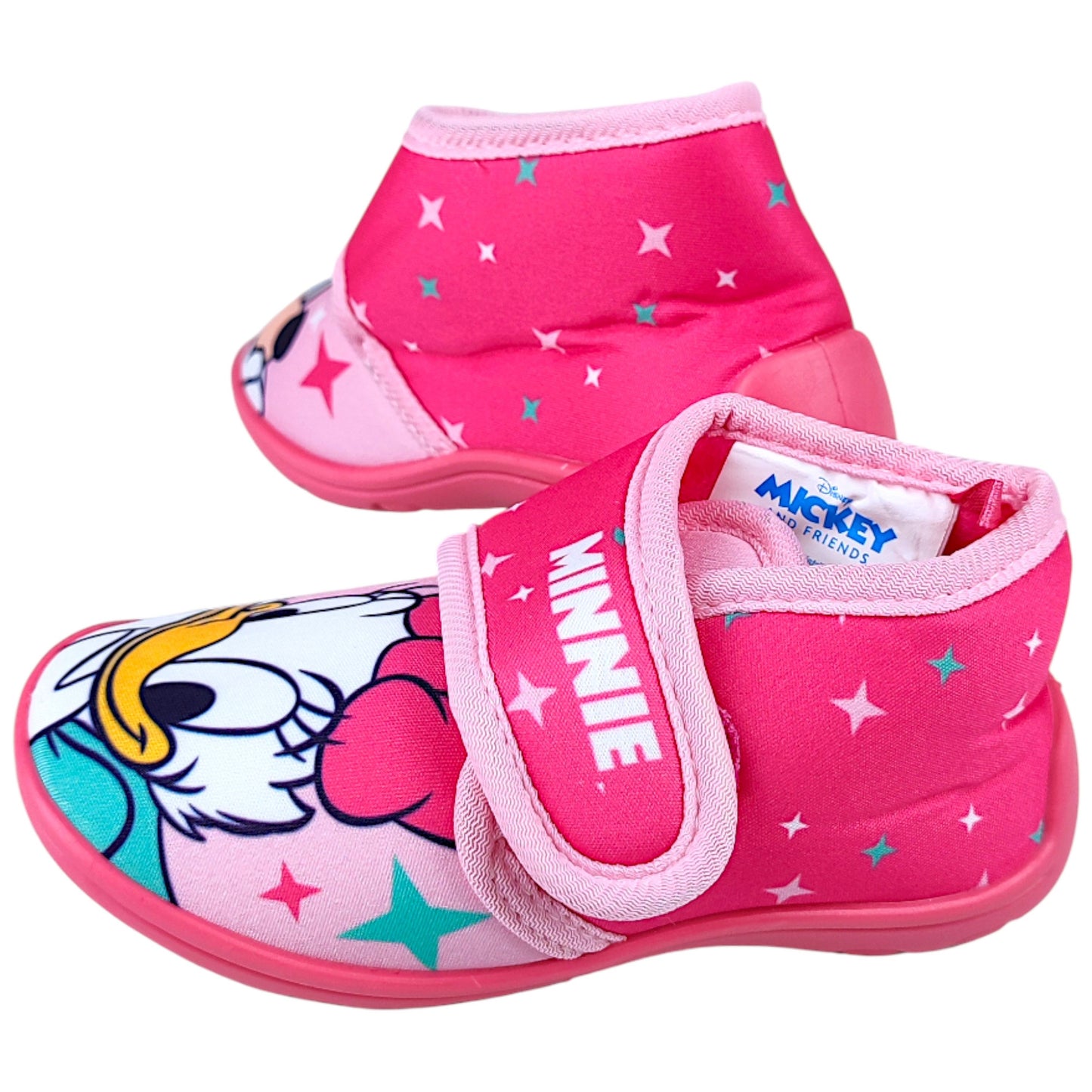 Minnie Mouse & Daisy Duck Hausschuhe mit Klettverschluss Gr. 22-27
