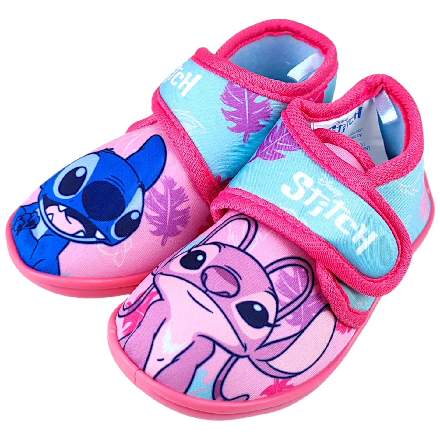 Stitch & Angel Hausschuhe mit Klettverschluss Gr. 22-27