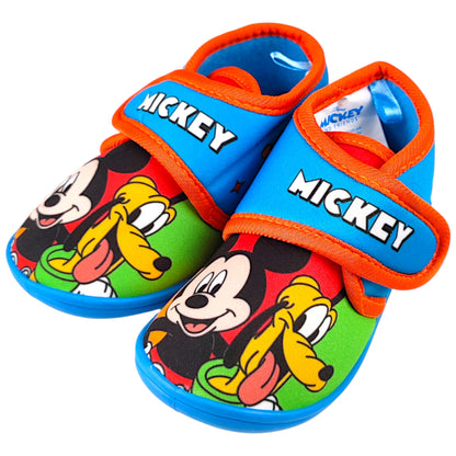 Mickey Mouse Hausschuhe mit Klettverschluss Gr. 22-27