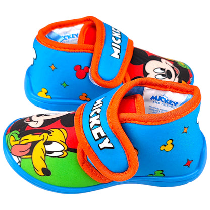 Mickey Mouse Hausschuhe mit Klettverschluss Gr. 22-27