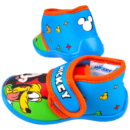 Mickey Mouse Hausschuhe mit Klettverschluss Gr. 22-27