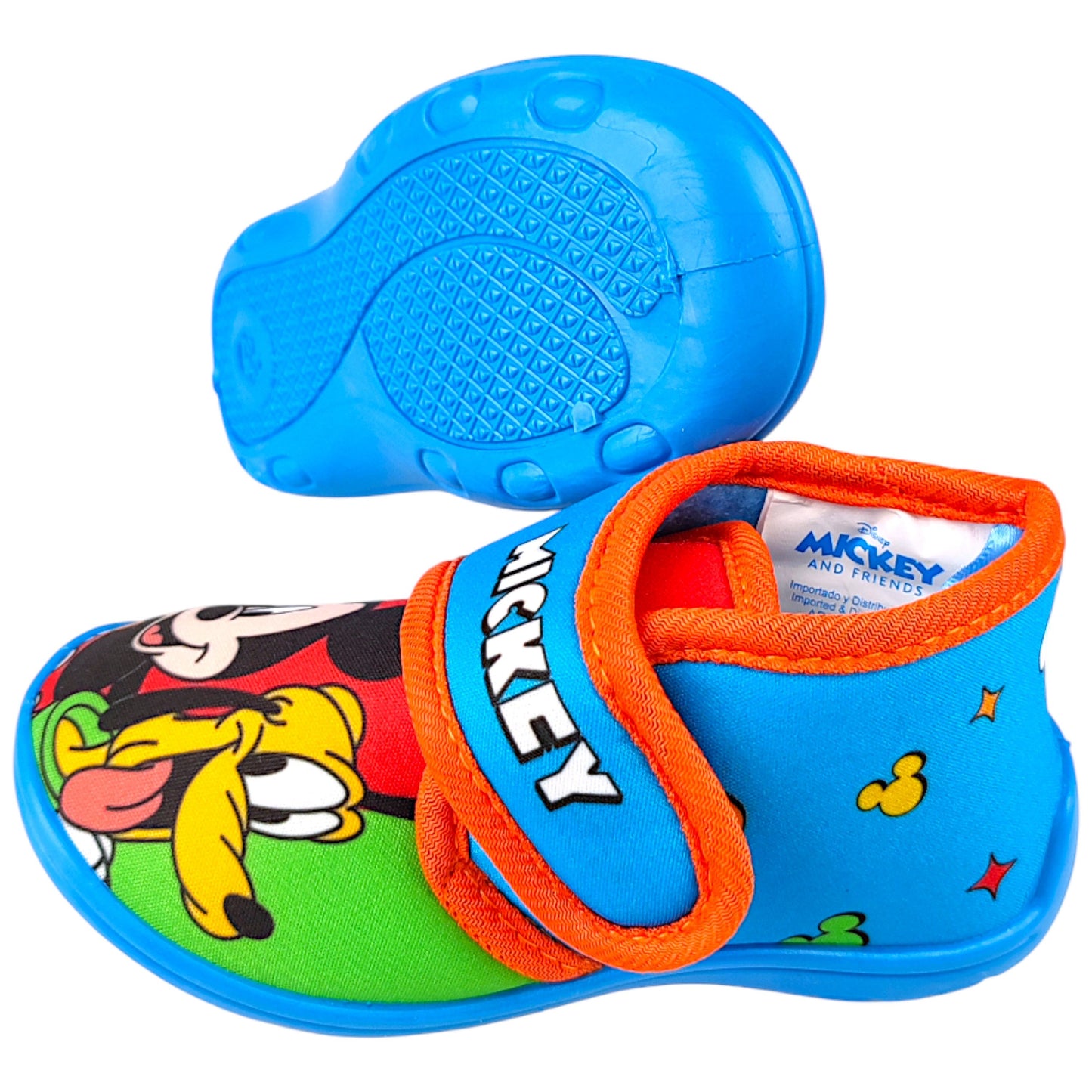 Mickey Mouse Hausschuhe mit Klettverschluss Gr. 22-27