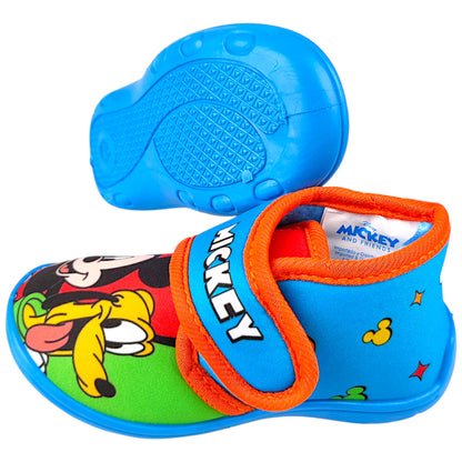 Mickey Mouse Hausschuhe mit Klettverschluss Gr. 22-27