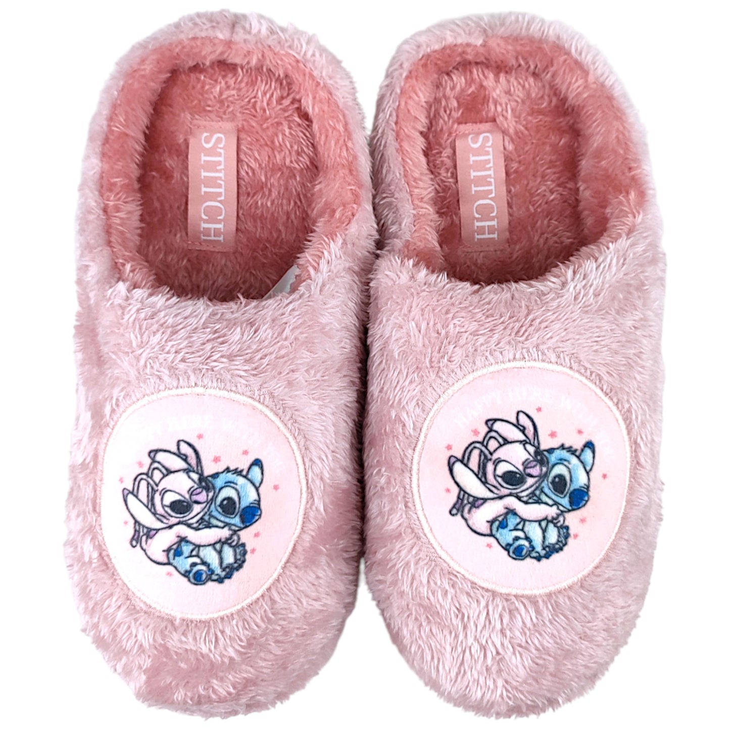 Disney Stitch & Angel Hausschuhe - flauschige Pantoffeln Gr. 36-41