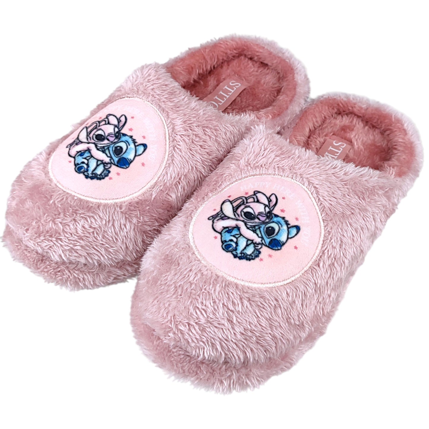 Disney Stitch & Angel Hausschuhe - flauschige Pantoffeln Gr. 36-41