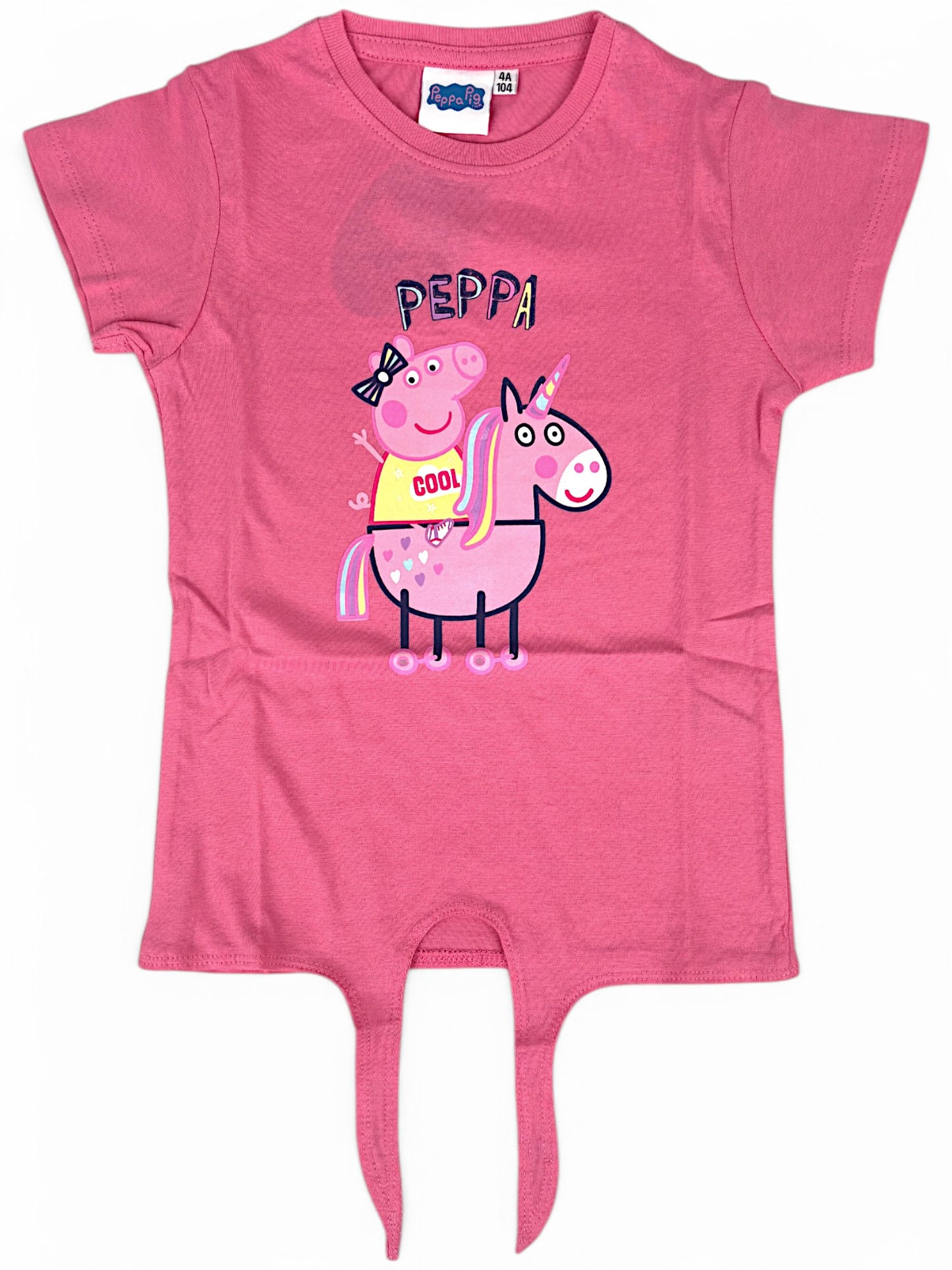 T-Shirt Peppa Pig mit Knoten Gr. 92 - 116 cm
