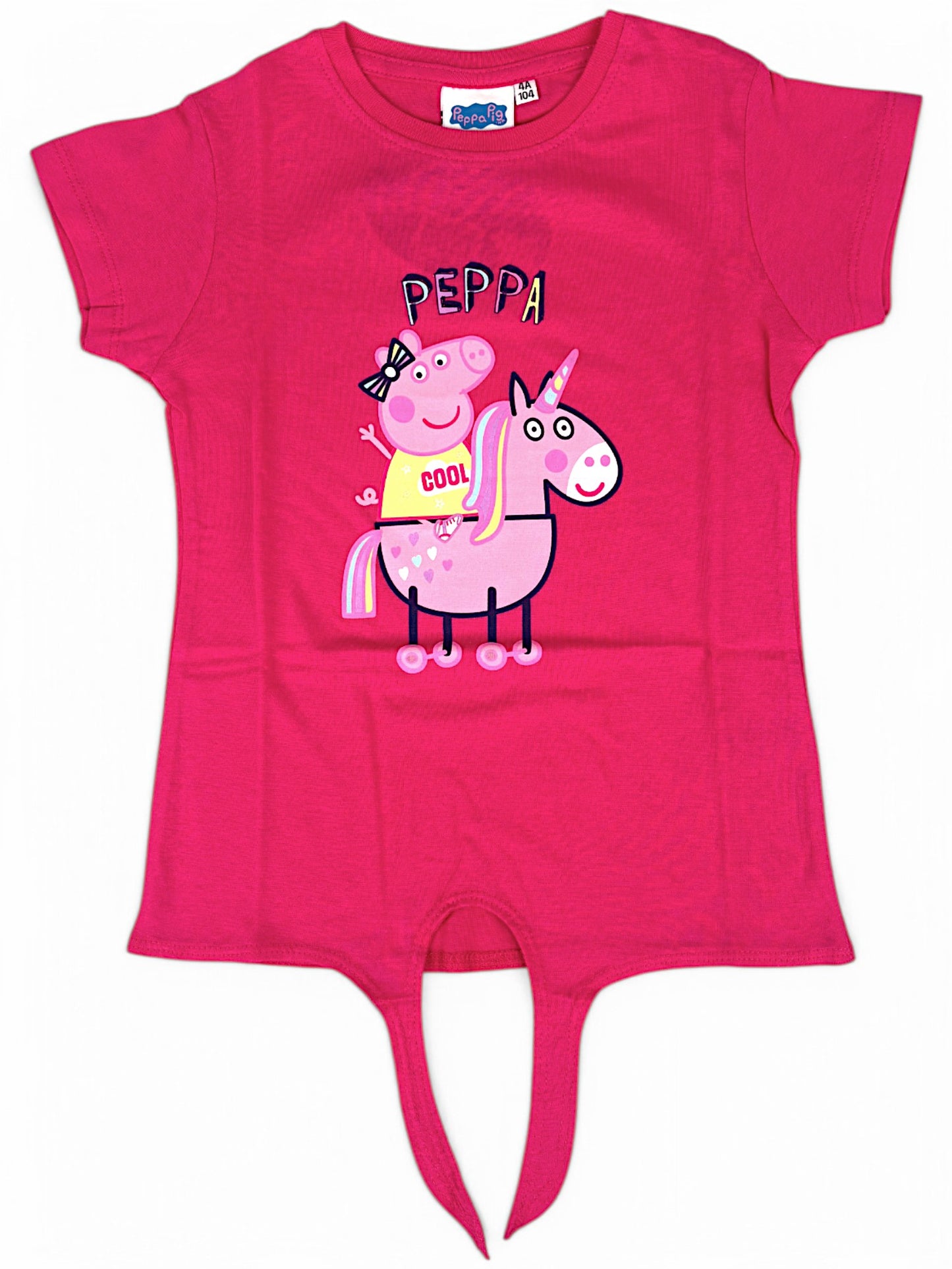 T-Shirt Peppa Pig mit Knoten Gr. 92 - 116 cm