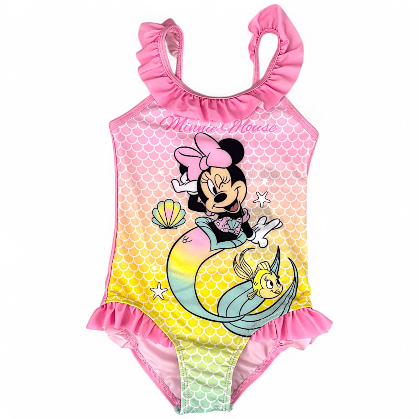 Disney Minnie Mouse Badeanzug mit Rüschen Gr. 98 -128 cm