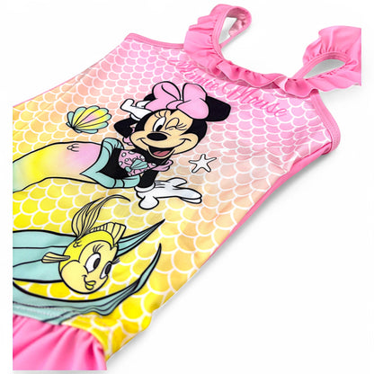 Disney Minnie Mouse Badeanzug mit Rüschen Gr. 98 -128 cm