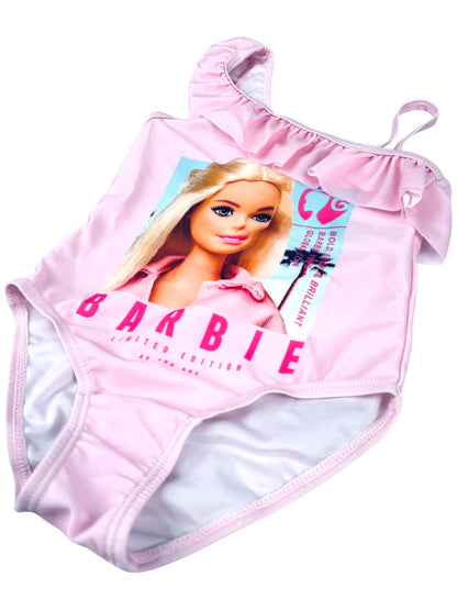 Barbie Badeanzug mit Rüschen Gr. 98 -128 cm