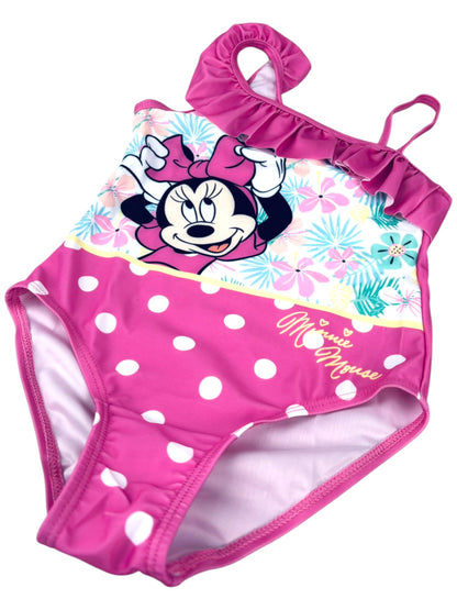 Disney Minnie Mouse Badeanzug mit Rüschen Gr. 98 -128 cm