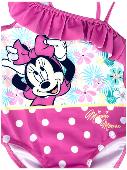 Disney Minnie Mouse Badeanzug mit Rüschen Gr. 98 -128 cm