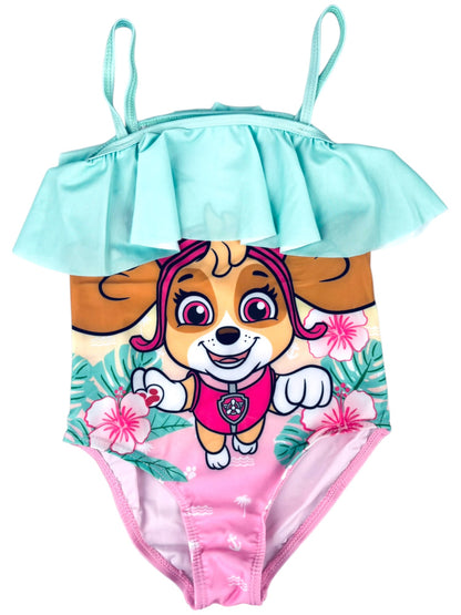 Paw Patrol Skye Badeanzug mit Rüschen Gr. 98 -128 cm