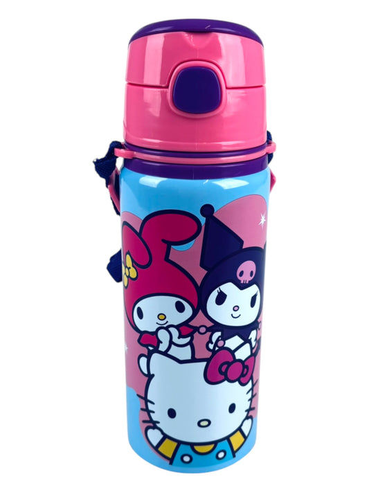Alu-Trinkflasche Hello Kitty 600 ml mit Tragegurt