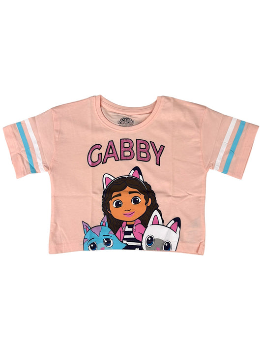 Gabby´s Dollhouse Crop Top für Mädchen mit Glitzer Gr. 104 - 134 cm