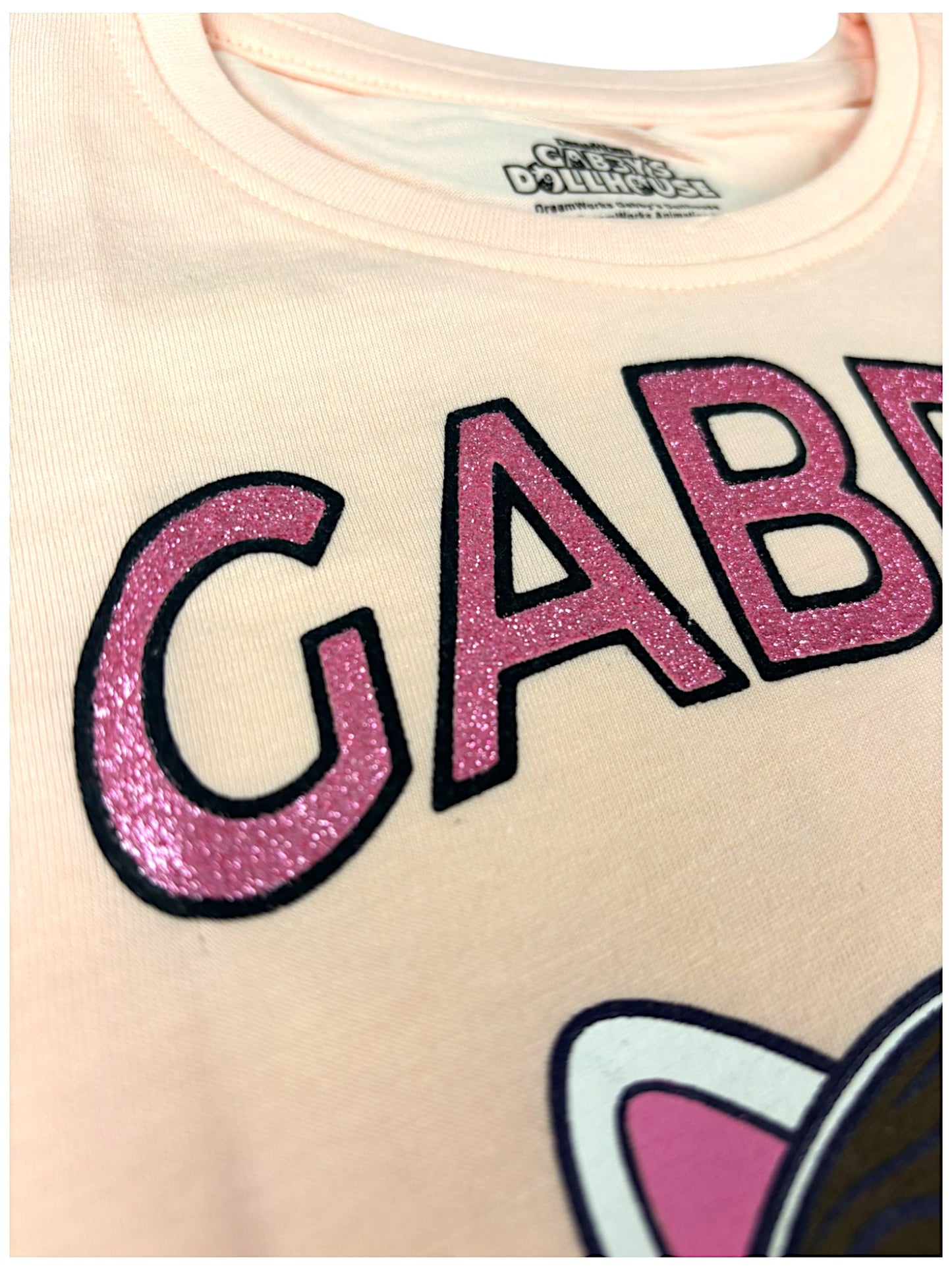 Gabby´s Dollhouse Crop Top für Mädchen mit Glitzer Gr. 104 - 134 cm