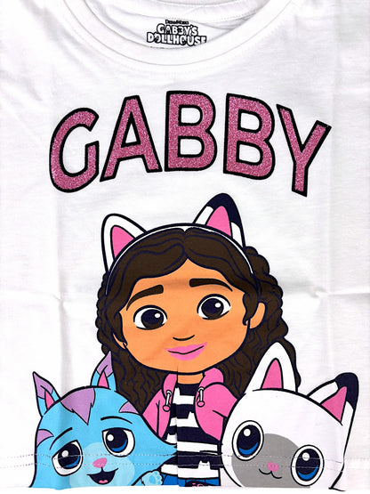 Gabby´s Dollhouse Crop Top für Mädchen mit Glitzer Gr. 104 - 134 cm