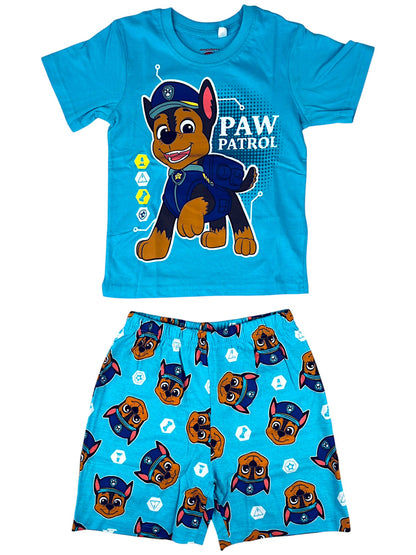 Paw Patrol Schlafanzug kurz  - Shorty für Jungen Gr. 98 - 128 cm