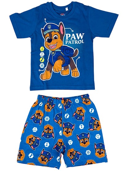 Paw Patrol Schlafanzug kurz  - Shorty für Jungen Gr. 98 - 128 cm