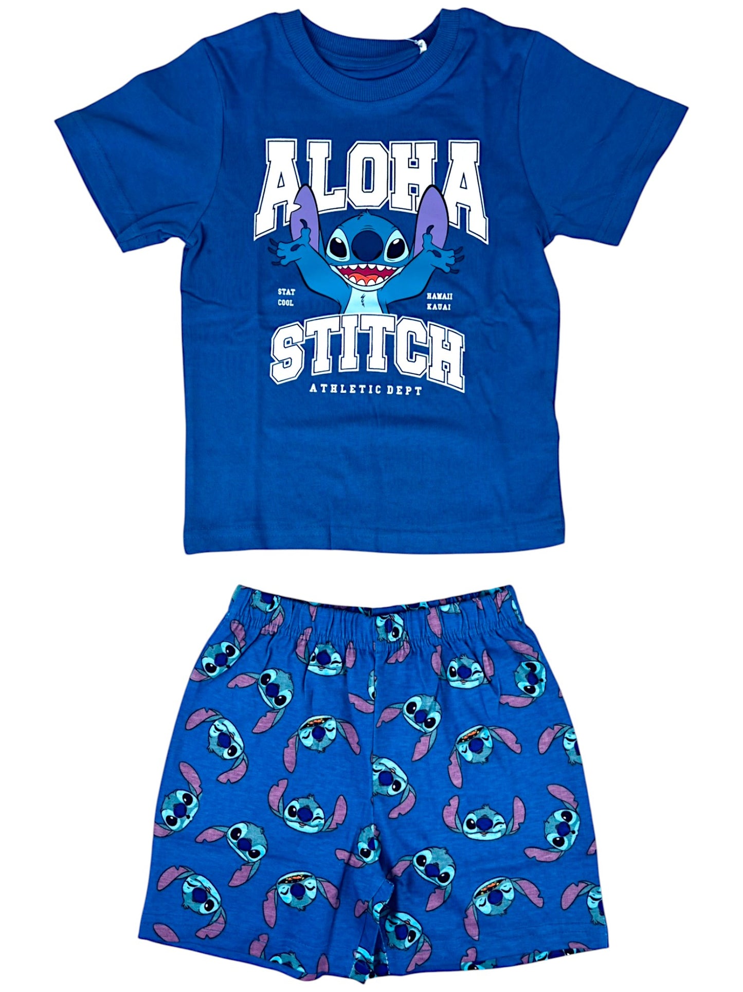 Disney Stitch Schlafanzug kurz  - Shorty für Jungen Gr. 98 - 128 cm