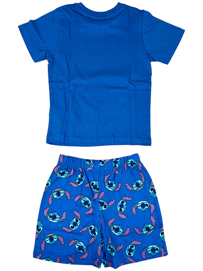 Disney Stitch Schlafanzug kurz  - Shorty für Jungen Gr. 98 - 128 cm