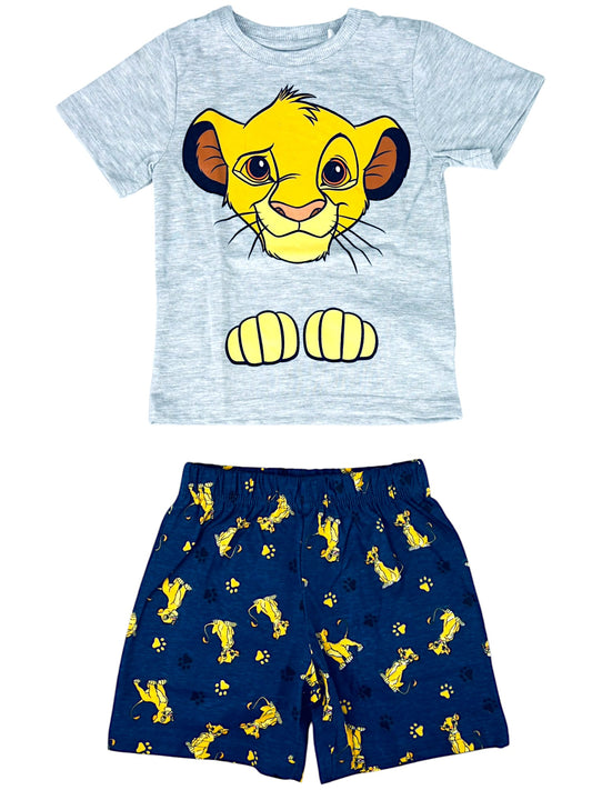 König der Löwen Schlafanzug kurz Simba  - Shorty für Jungen Gr. 98 - 128 cm