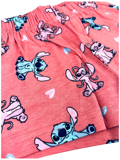 Disney Stitch Schlafanzug kurz  - Shorty für Mädchen Gr. 104 - 152 cm