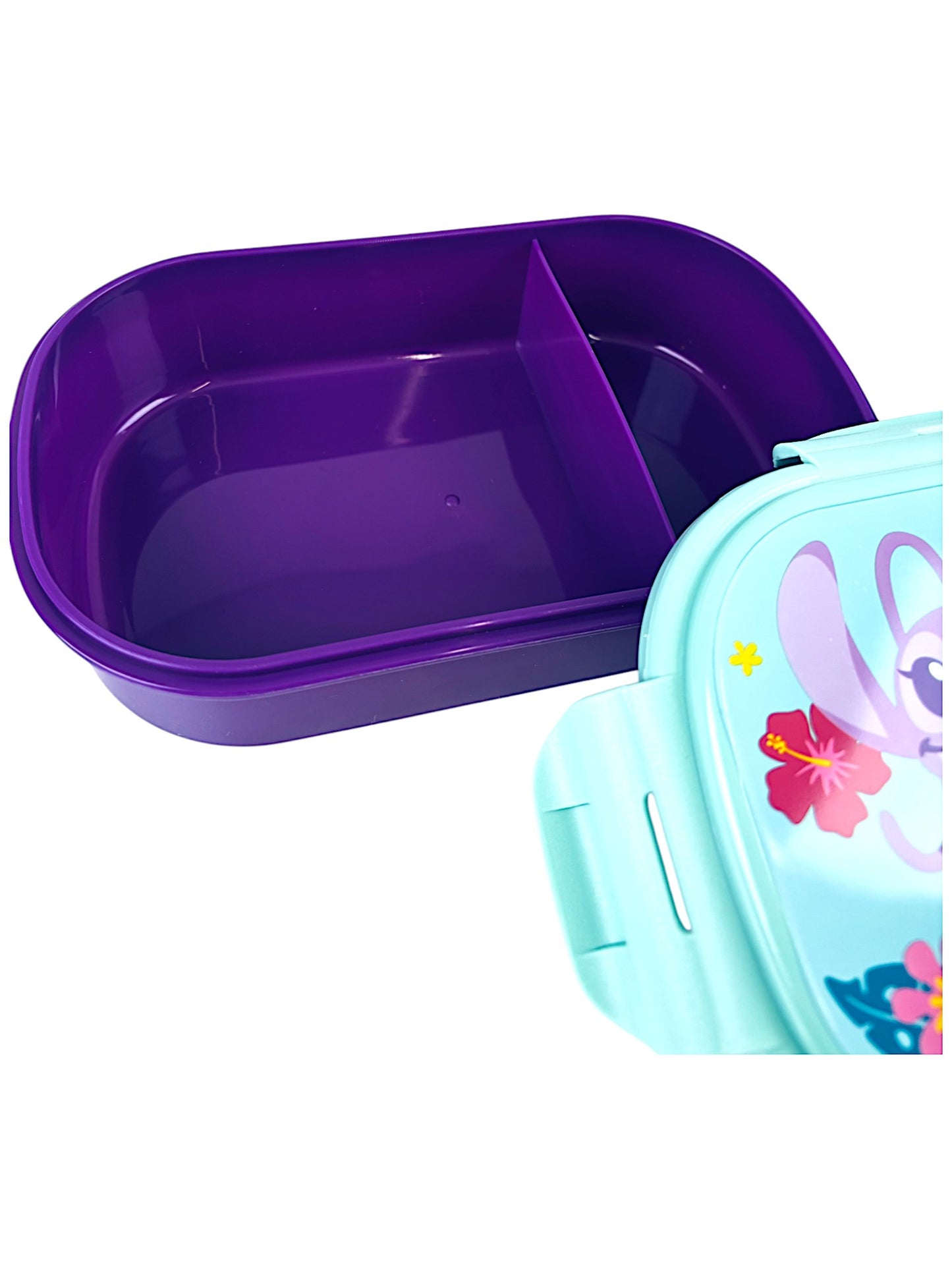 Disney Lilo & Stitch Brotdose mit 2 Fach Unterteilung & Göffel-Messer