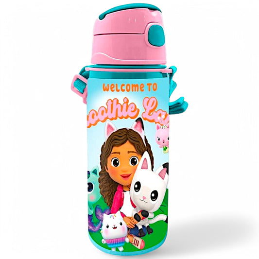 Alu-Trinkflasche Gabby´s Dollhouse 600 ml mit Tragegurt