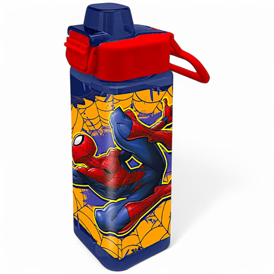 Spider-Man Trinkflasche 500ml  mit Tragegriff & Klappdeckel