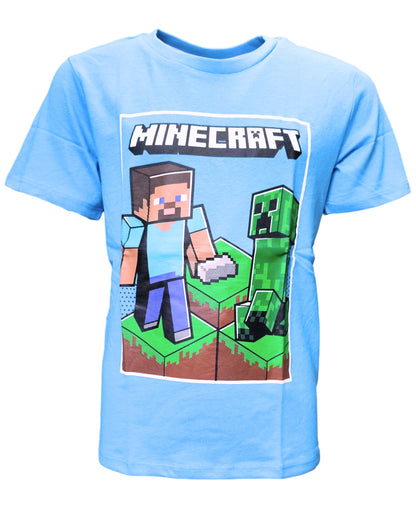 Minecraft Steve & Creeper T-Shirt für Jungen