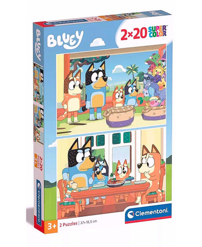 Bluey Kinderpuzzle 2x20 Puzzleteile