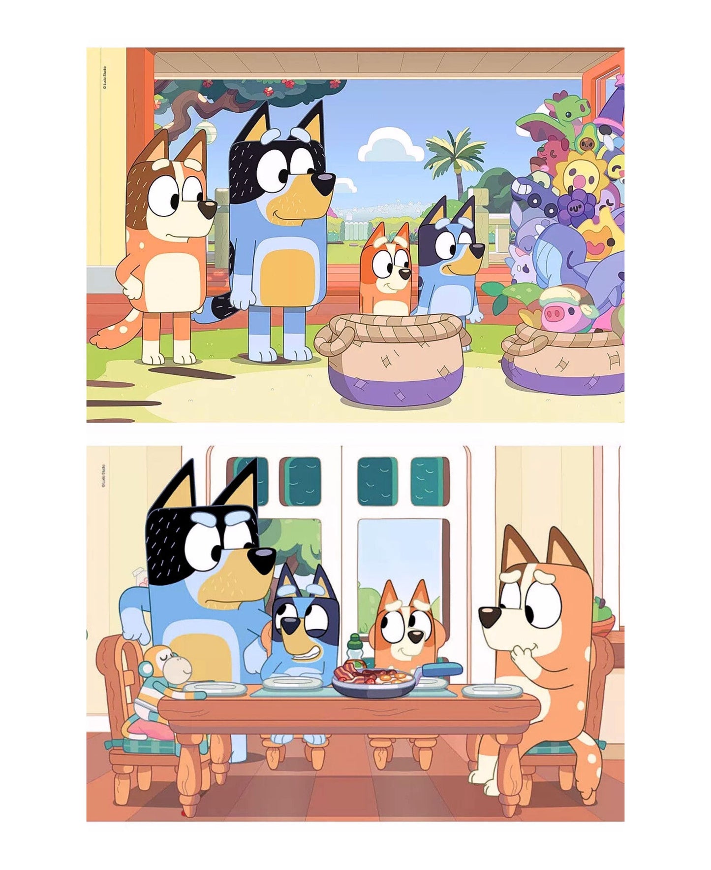 Bluey Kinderpuzzle 2x20 Puzzleteile