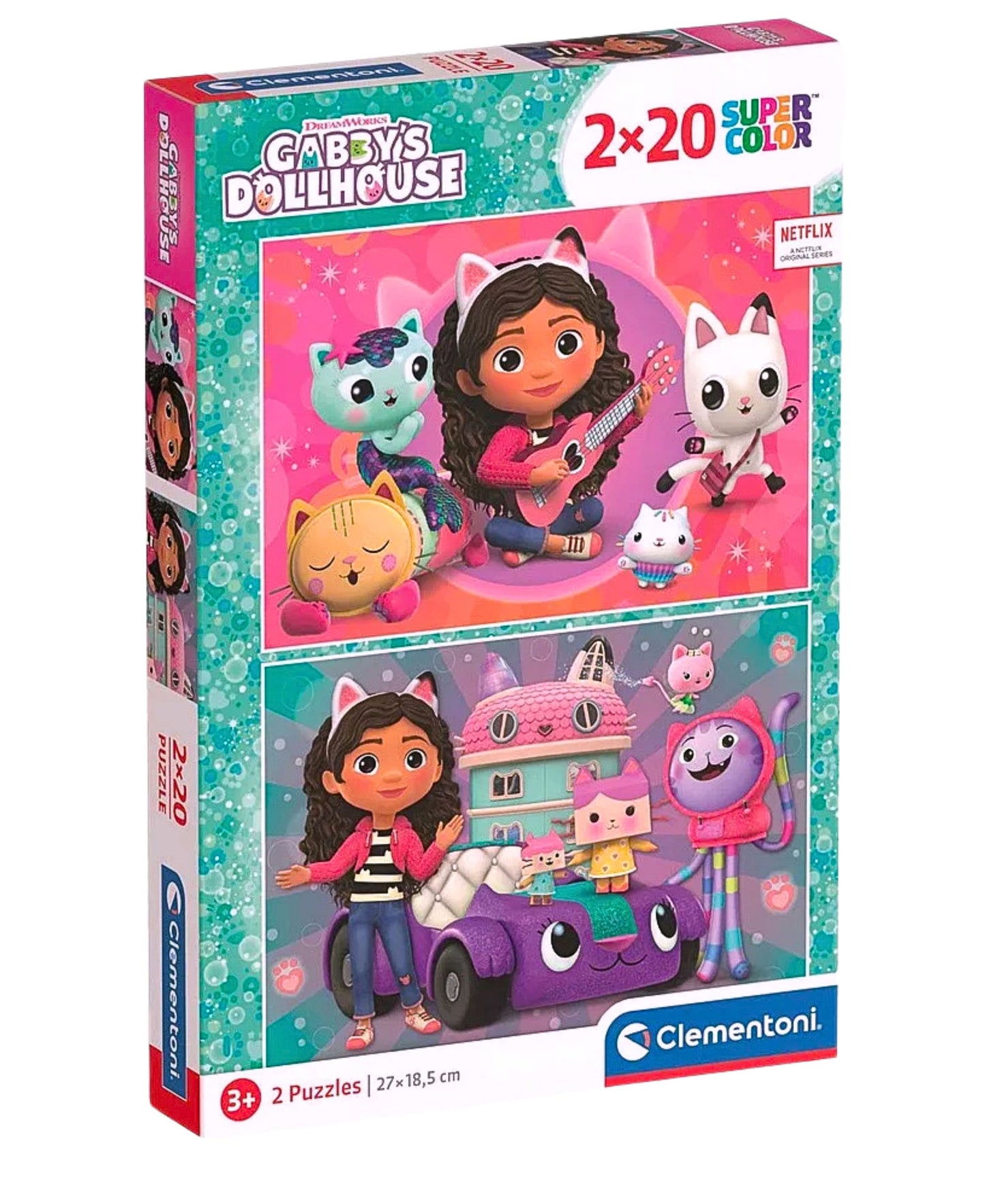 Gabby´s Dollhouse Kinderpuzzle Clementoni 2x20 Puzzleteile