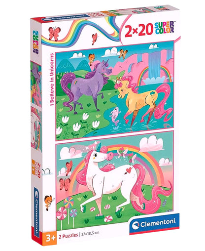 Einhörn Kinderpuzzle Clementoni 2x20 Puzzleteile